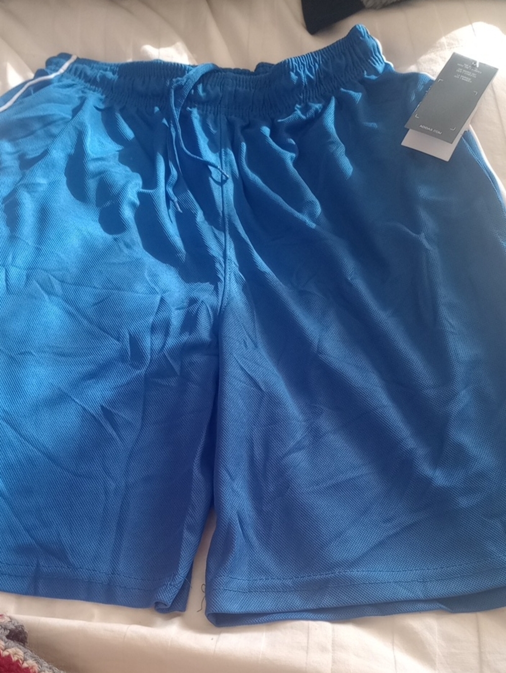 🔥2/$25 NWT ADIDAS Navy Athletic Training Shorts with Trefoil Logo